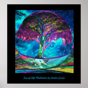 Baum der Leben-Meditation Poster