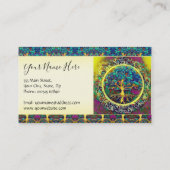 Baum der Leben-Regenbogen-Gesundheit Visitenkarte (Rückseite)