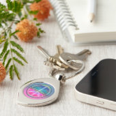 Baum der Leben-Ruhe Schlüsselanhänger (Seite)