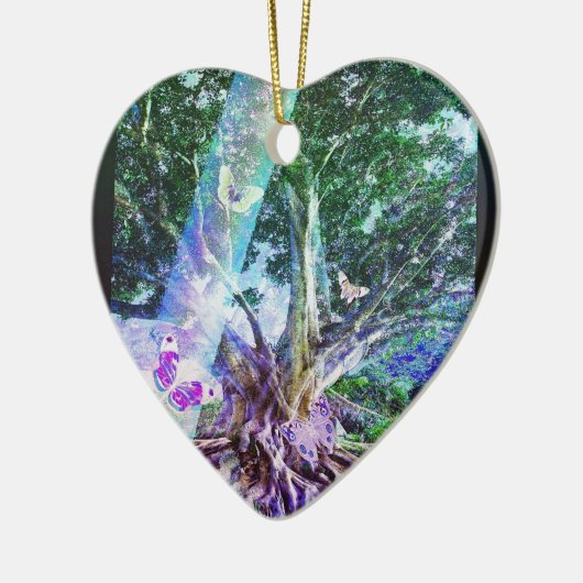 Baum der Leben-Schönheit Keramikornament (Links)