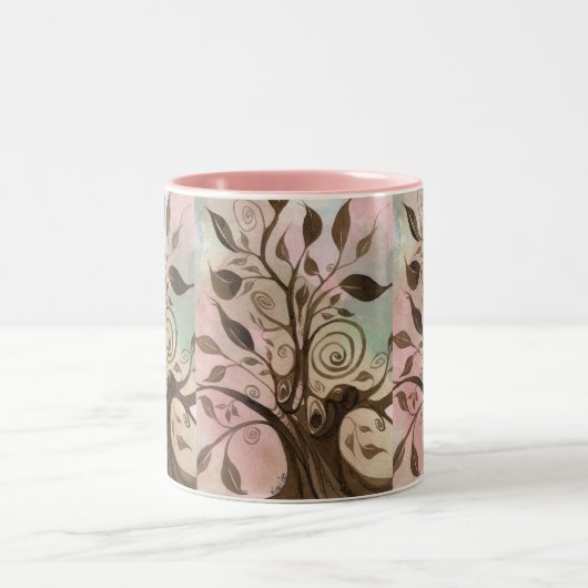 Baum der Leben-Tasse Zweifarbige Tasse (Mittel)