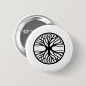 Baum der Leben-Tätowierung Button (Vorne & Hinten)