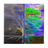 Baum der Leben-Verbindung Fliese (Vorderseite)