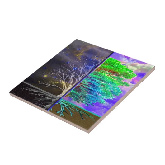 Baum der Leben-Verbindung Fliese (Seite)