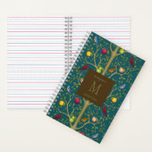 Baum der lebenden Schätze Monogramm 14x21,5cm Notizblock (Innen)