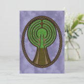 Baum der Lebenseinladung Einladung (Stehend Vorderseite)