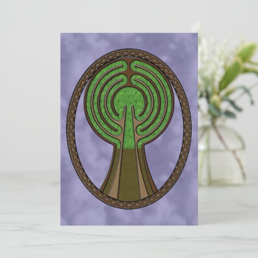 Baum der Lebenseinladung Einladung (Stehend Vorderseite)