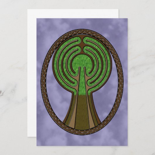 Baum der Lebenseinladung Einladung (Vorne/Hinten)