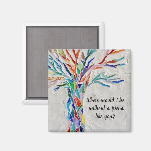 Baum der Lebensfreunde Magnet (Vorderseite/Rückseite)