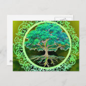 Baum der Lebensgesundheit Postkarte (Vorne/Hinten)