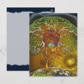 Baum der Lebenskunst Postkarte (Vorne/Hinten)