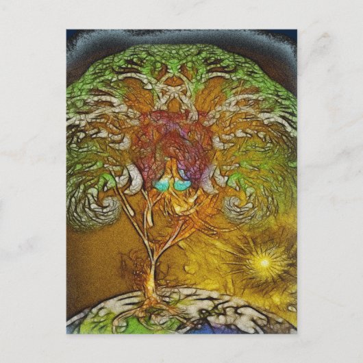 Baum der Lebenskunst Postkarte (Vorderseite)