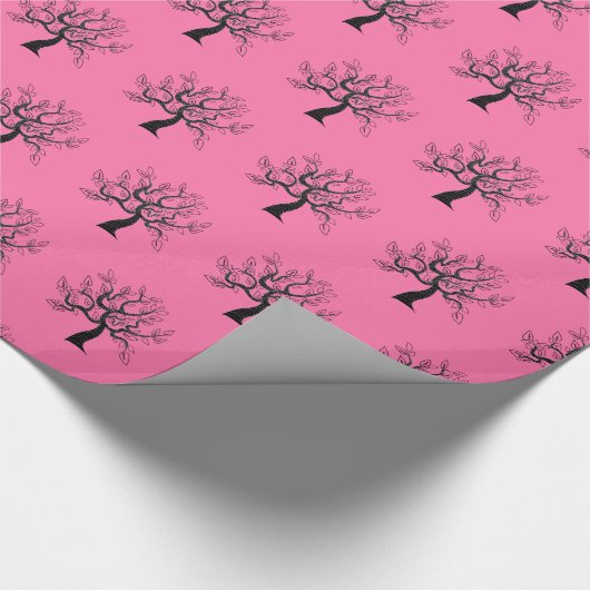 Baum der Lebenskunst - Wählen Sie Ihre Farbe Geschenkpapier (Ecke)