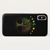 Baum der Lebensphasen des Mondes Case-Mate iPhone Hülle (Rückseite (Horizontal))