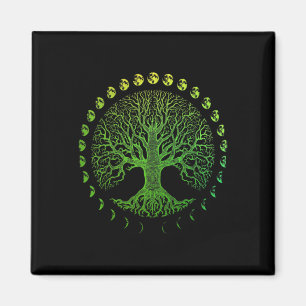 Baum der Lebensphasen des Mondgeschenks - Tag der Magnet