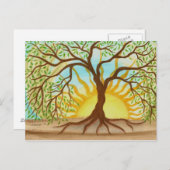 Baum der Lebenspostkarte Postkarte (Vorne/Hinten)