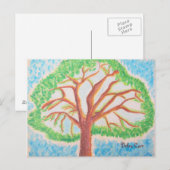 Baum der Lebenspostkarten Postkarte (Vorne/Hinten)