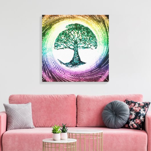 Baum der Lebensruhe Leinwanddruck (Insitu (Wohnzimmer))