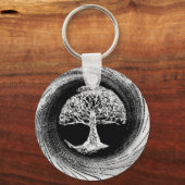 Baum der Lebensruhe Schlüsselanhänger (Vorderseite)