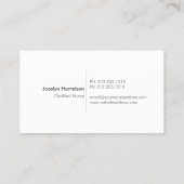 Baum der Lebensversicherung, Karrierekarte Visitenkarte (Rückseite)