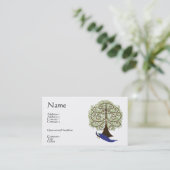 Baum der Lebensversicherungsgeschäft-Karte/der Visitenkarte (Stehend Vorderseite)