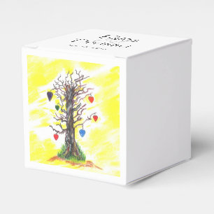 Baum der Liebe Gelber Gefallen Geschenkschachtel