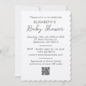 Baum der Liebe Sinnvolle Personalisierte Babydusch Einladung (Rückseite)