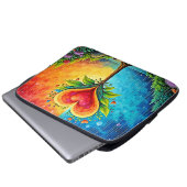 Baum der Liebe und Lebensgestaltung Laptopschutzhülle (Vorne Knopf)