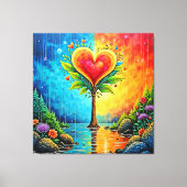 Baum der Liebe und Lebensgestaltung Leinwanddruck (Vorderseite)