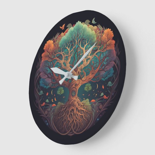 Baum der Mauer Große Wanduhr (Winkel)