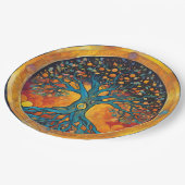 Baum der Papierserviette Pappteller (Schrägansicht)