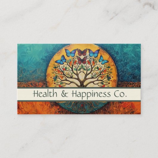 Baum der Schmetterlinge des Lebens Visitenkarte (Vorderseite)