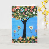 Baum der Schönheits-Karte Karte (Gelbe Blume)