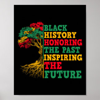Baum der schwarzen Geschichte, der die Vergangenhe Poster