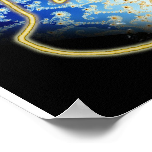 Baum der Sefirot mit Chakra-Diagramm Poster (Ecke)