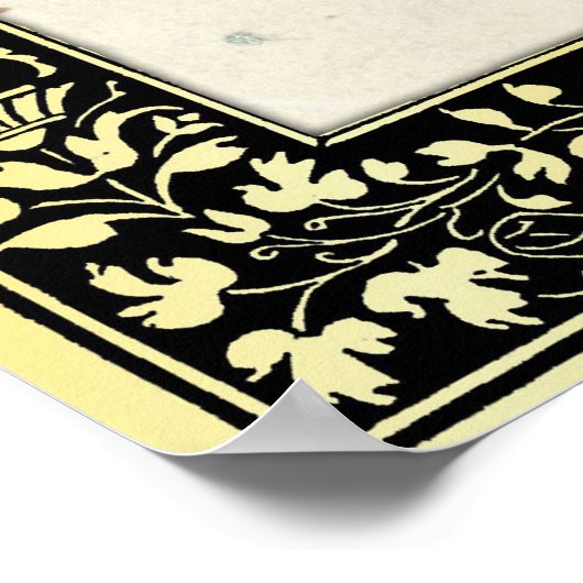 Baum der Sefirot mit Tarot Major Arcana Poster (Ecke)