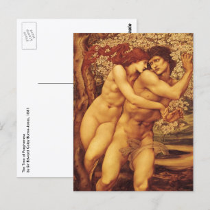 Baum der Vergebung, Sir Edward Coley Burne-Jones Postkarte