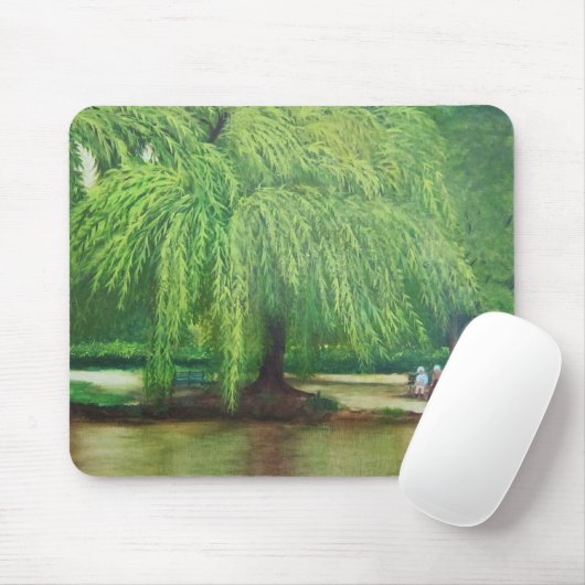 Baum der weinenden Weide Mousepad (Mit Mouse)