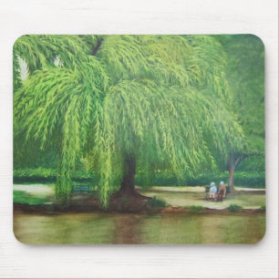 Baum der weinenden Weide Mousepad