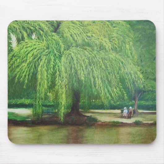 Baum der weinenden Weide Mousepad (Vorne)