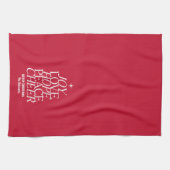 Baum der Worte Weihnachtsfeiertag Küchentuch (Horizontal)