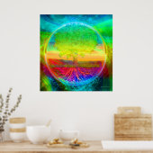 Baum der Wunder des Lebens Poster (Küche)