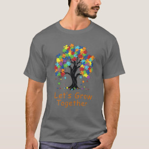 Baum des Autismus Leben gemeinsam Autismus wachsen T-Shirt