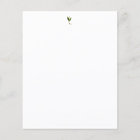 Baum des einfachen Schreibpapiers (Rückseite)