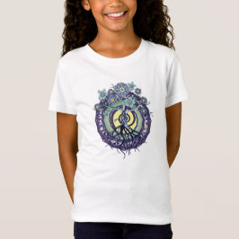 Baum des Erleuchtungmandala-Mädchen-T-Shirts T-Shirt