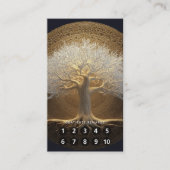 Baum des ewigen Lichts | Design Baum des Lebens Visitenkarte (Vorderseite)