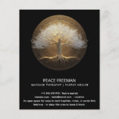 Baum des ewigen Lichts | Tree of Life Design Flyer (Hinten)