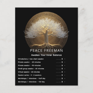 Baum des ewigen Lichts   Tree of Life Design Flyer