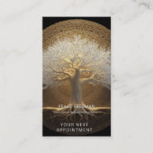 Baum des ewigen Lichts | Tree of Life Design Visitenkarte (Vorderseite)