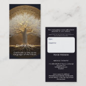 Baum des ewigen Lichts | Tree of Life Design Visitenkarte (Vorne/Hinten)